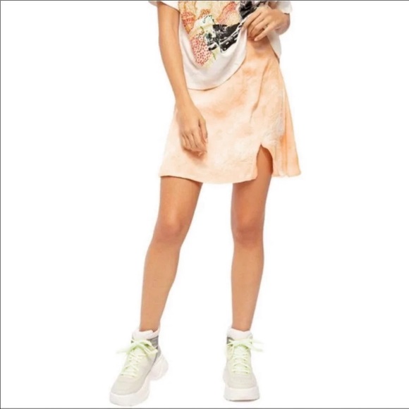 Free People - Martine Flirt Tie Dye Peace Combo Skirt - Picture 2 of 7